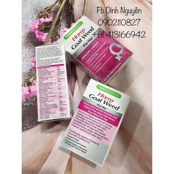 VIÊN UỐNG TĂNG CƯỜNG SINH LÝ PHỤ NỮ HORNY GOAT WEED FOR HER