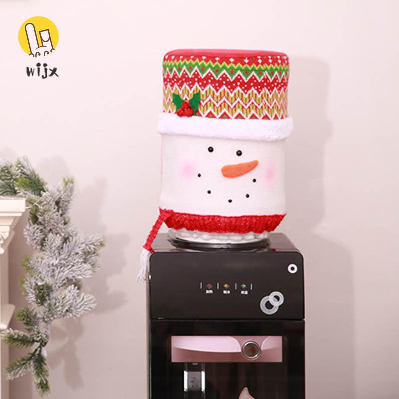 Vải bọc bình nước 5 gallon hình ông già noel/tuần lộc/người tuyết phong cách Giáng sinh