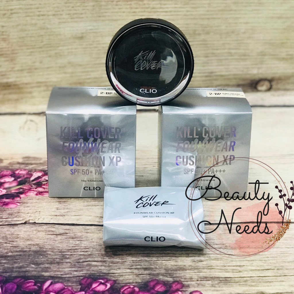 (BẢN 2021) Phấn nước Clio Kill Cover Founwear XP Cushion + kèm lõi