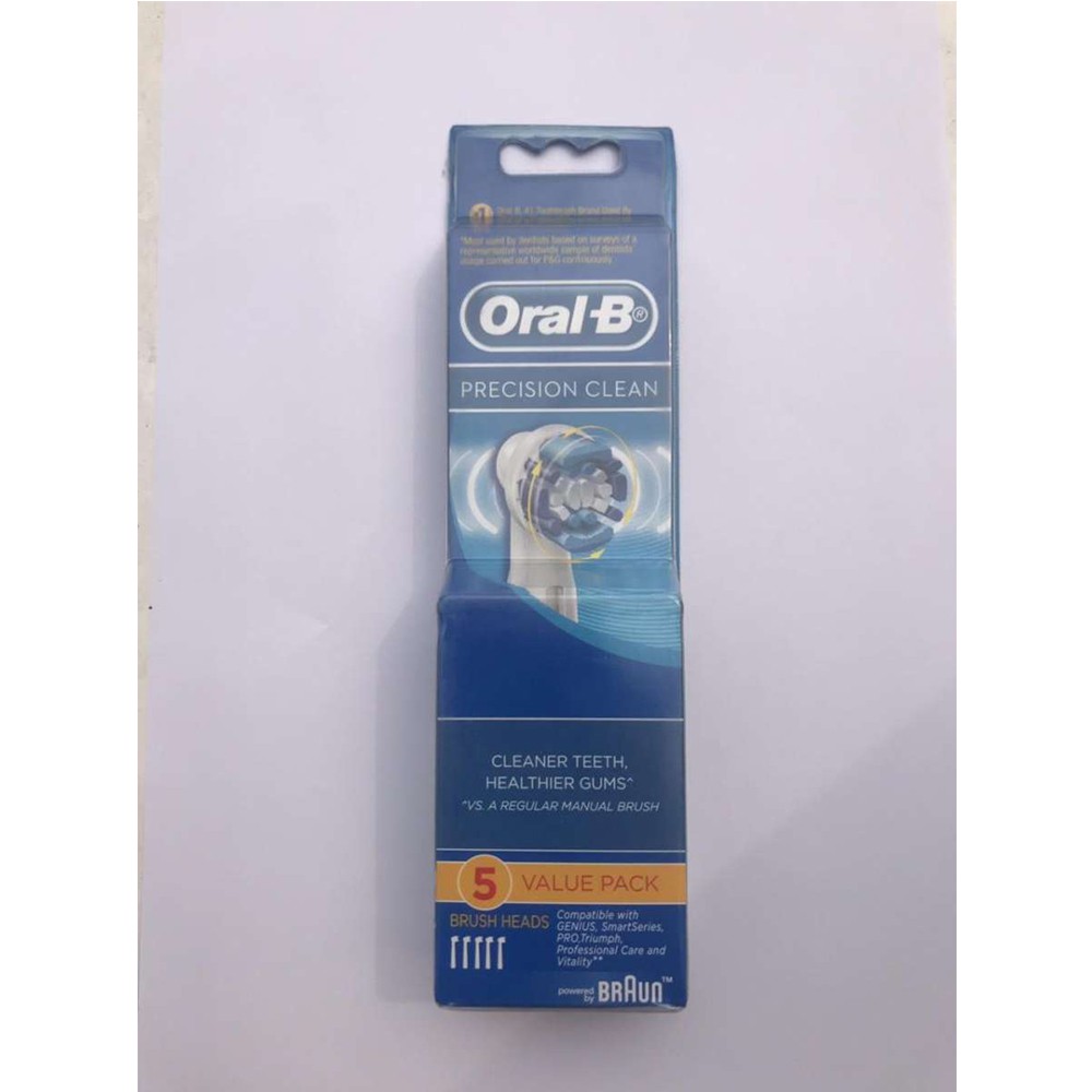 Bộ 5 đầu Oral-B Presicion Clean  + tặng kèm 1 nắp bảo vệ đầu bàn chải