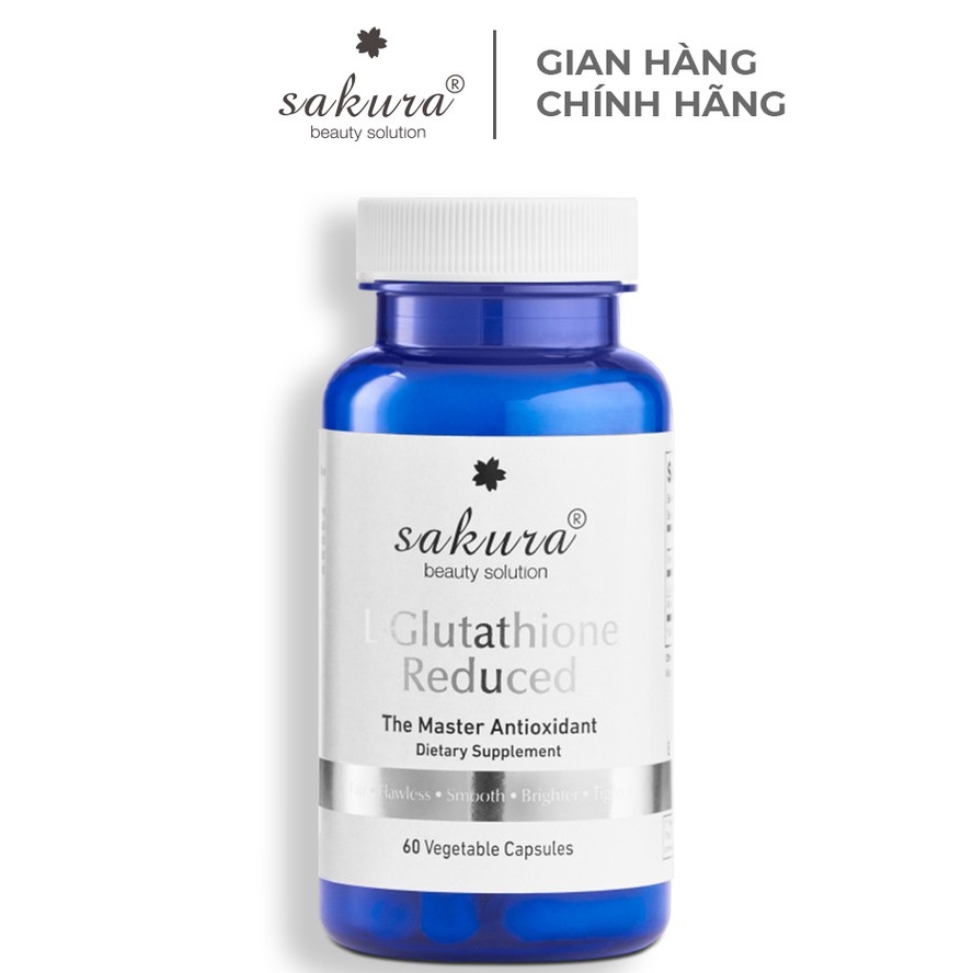 Viên uống trắng da chống lão hóa Sakura L - Glutathione Reduced 60 viên
