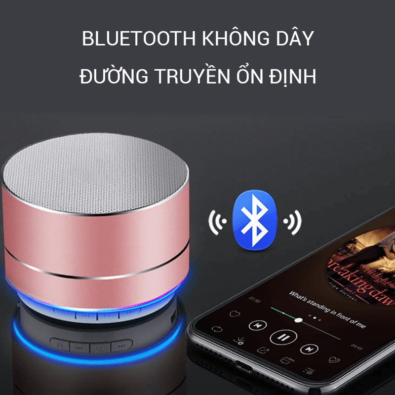 [HÀNG CÓ SẴN] Loa Bluetooth A10 Mini Vỏ Nhôm Di Động Nhỏ Gọn Giá Sỉ