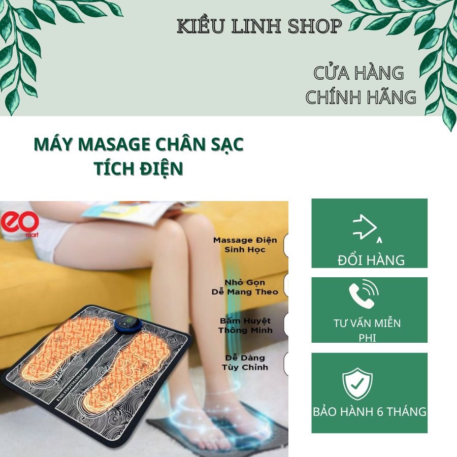 Máy Massage Chân Trị Liệu Nhức Mỏi Tê Chân Điều Hoà Khí Huyết Lưu Thông Máu An Toàn Và Tiện Lợi