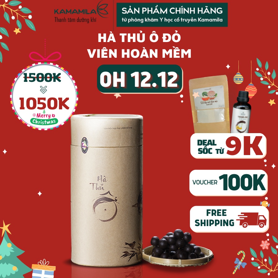 Hà Thủ Ô Kamamila Viên Hoàn Mềm -Hỗ trợ Ngăn ngừa tóc bạc sớm, hỗ trợ giảm rụng tóc, tăng cường nội tiết tố cho nữ