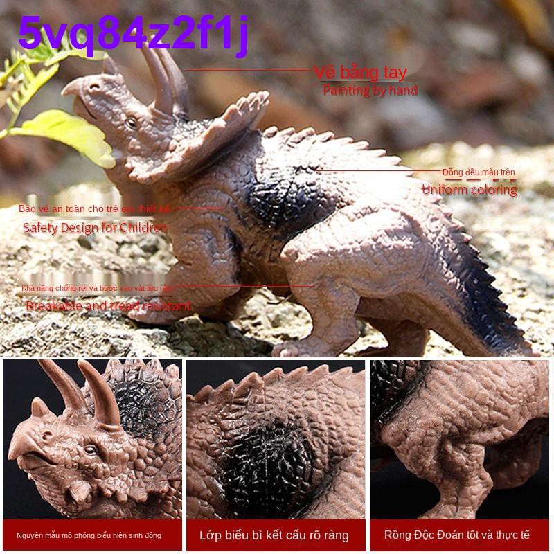 Thế Giới Khủng Long 32 Gói Mô Hình Động Vật Tyrannosaurus Triceratops Nhựa Mềm Đồ Chơi Phỏng Kỷ Jura Cậu Bé