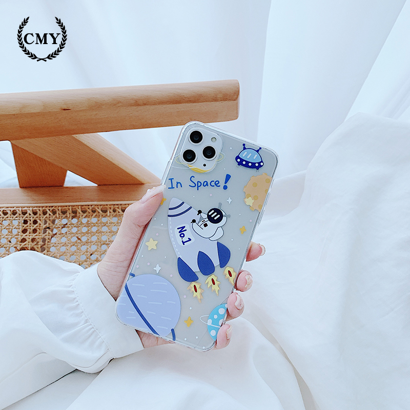 Ốp điện thoại trong suốt in họa tiết hoạt hình cho iPhone11/11Pro 11pro Max X XR XS XS MAX 7 8 plus SE | BigBuy360 - bigbuy360.vn