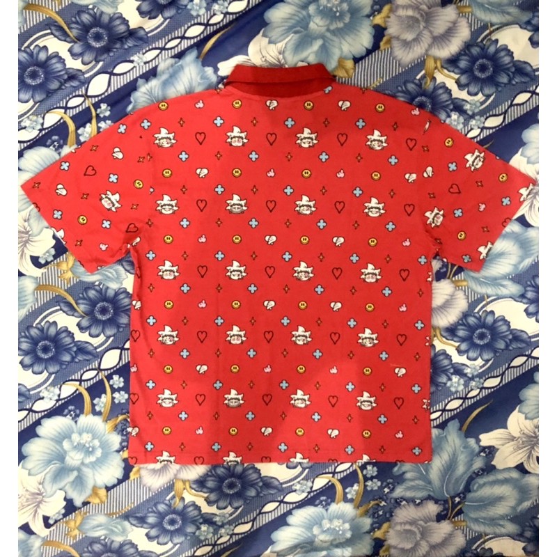 Áo Polo Tay Ngắn BOBUI BEBIBO MONOGRAM POLO SHIRT/ RED