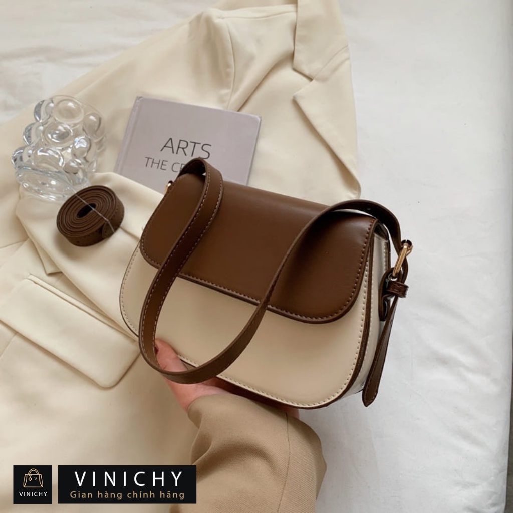 Túi xách nữ đeo chéo, đeo vai túi đi chơi, đi học VINICHY, da đẹp, cao cấp size 22cm HA195