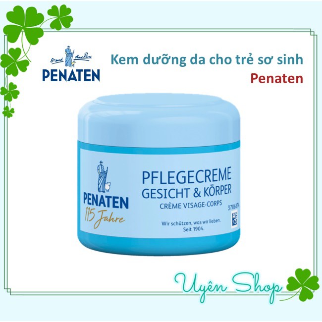 (MẪU MỚI) Kem dưỡng da Penaten [Nội địa Đức] dưỡng ẩm, chăm sóc và bảo vệ làn da nhạy cảm cho trẻ sơ sinh, 100ml