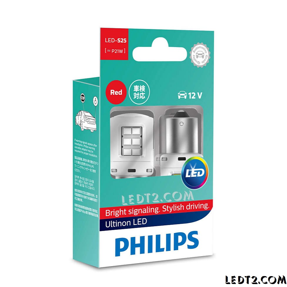 [Bảo hành 5 năm] - Đèn phanh, stop, lùi LED #Philips Ultinon S25 P21 PY21-  SL: 1 cái