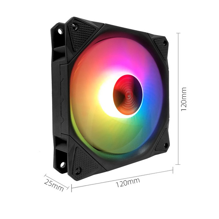 [Mã ELMS05 giảm 5% đơn 300k]Bộ 8 Quạt Tản Nhiệt, Fan Case Coolmoon X Led RGB - Kèm Bộ Hub Sync Main, Đổi Màu Theo Nhạc