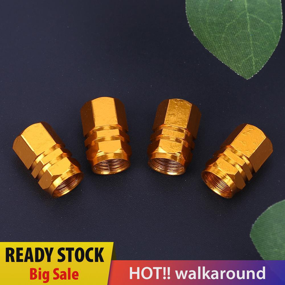 Bộ 4 Nắp Van Bánh Xe Hơi Bằng Hợp Kim Nhôm
