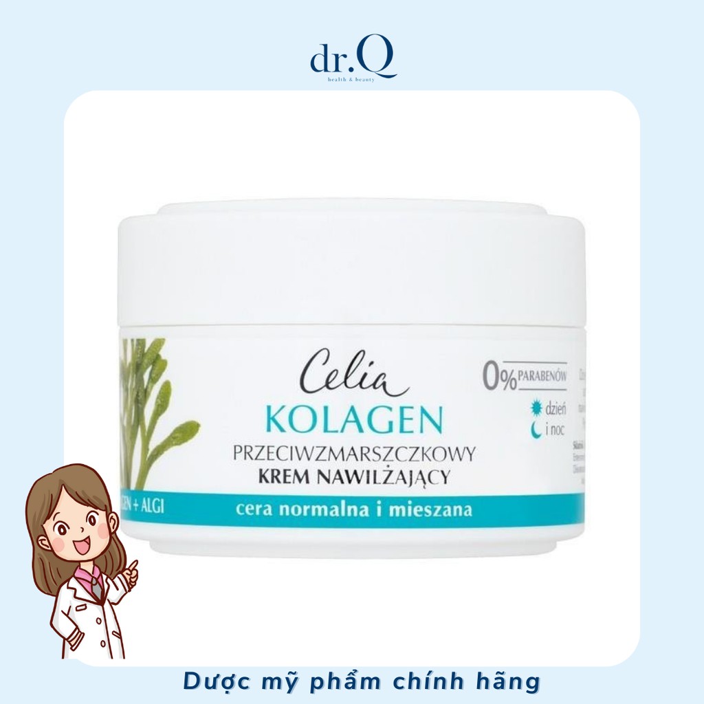 [Chính hãng] Kem bảo vệ dưỡng ẩm chống nhăn Collagen Celia (Celia collagen moisturizing cream helps to reduce wrinkles)