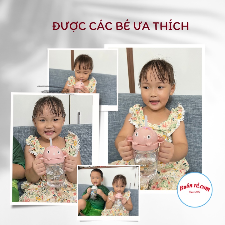 Bình tập uống nước cho bé hình mèo Việt Nhật (0010), Bình nước dễ thương có tay cầm chắc chắn -Buôn rẻ 01633