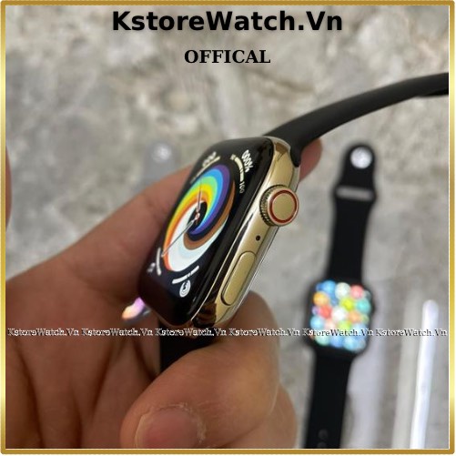 Đồng Hồ Thông Minh WATCH 7 Seri 7 Thép Màn Hình Tràn Viền Nghe Gọi Pin 5 Nâng Tay Sáng Màn Nhạy 2 Chạm Sáng Màn AOD