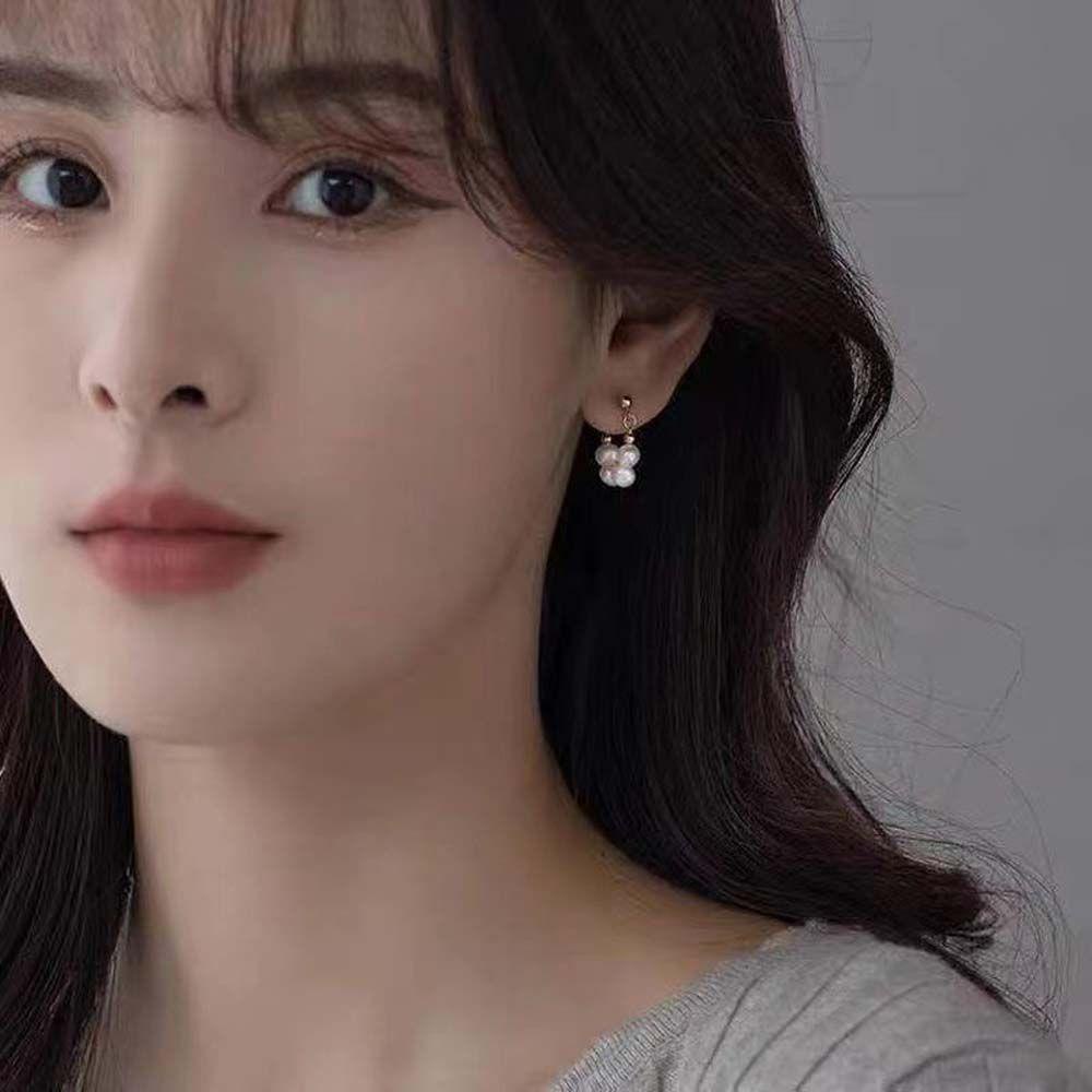 Bông Tai Kim Loại Dạng Vòng Thời Trang Dự Tiệc Dành Cho Nữ