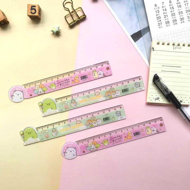 Thước kẻ học sinh 15cm thiết kế xinh xắn