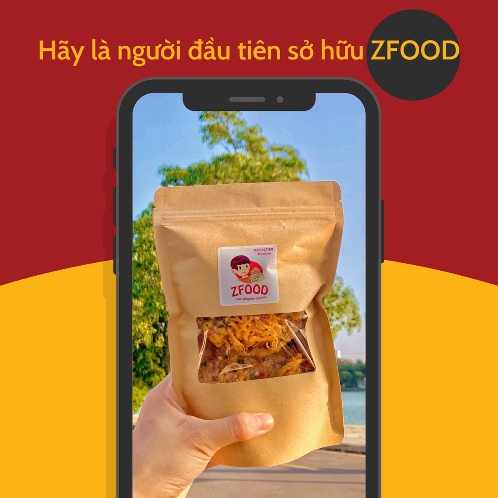 Cơm cháy lắc khô gà 200g ZFOOD đồ ăn vặt siêu ngon lun | BigBuy360 - bigbuy360.vn