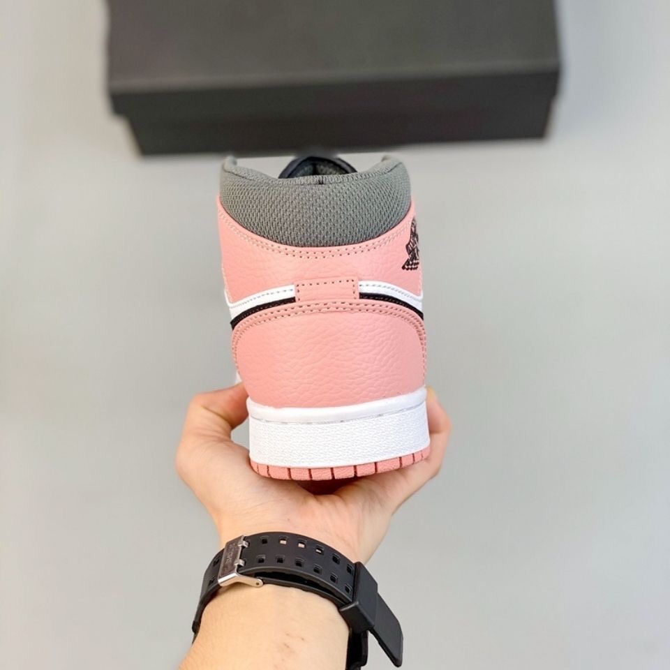 Giày thể thao JD1 Hồng cổ cao bản Cao Cấp Nhập Khẩu Jordan 1 JD Pink Black