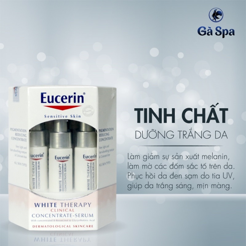 Bộ Sản phẩm Trắng Da tinh chất Serum Eucerin White Therapy Concentrate 1 lọ x 5ml