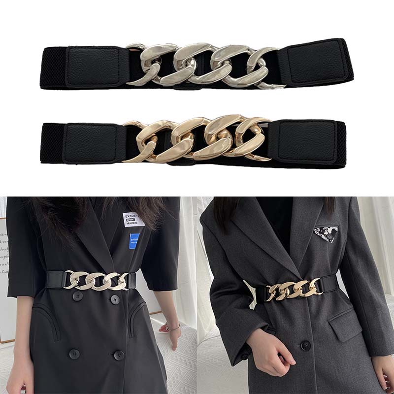 Thắt Lưng Co Giãn Có Thể Điều Chỉnh Phong Cách Punk Thời Trang Cho Nữ JP5
