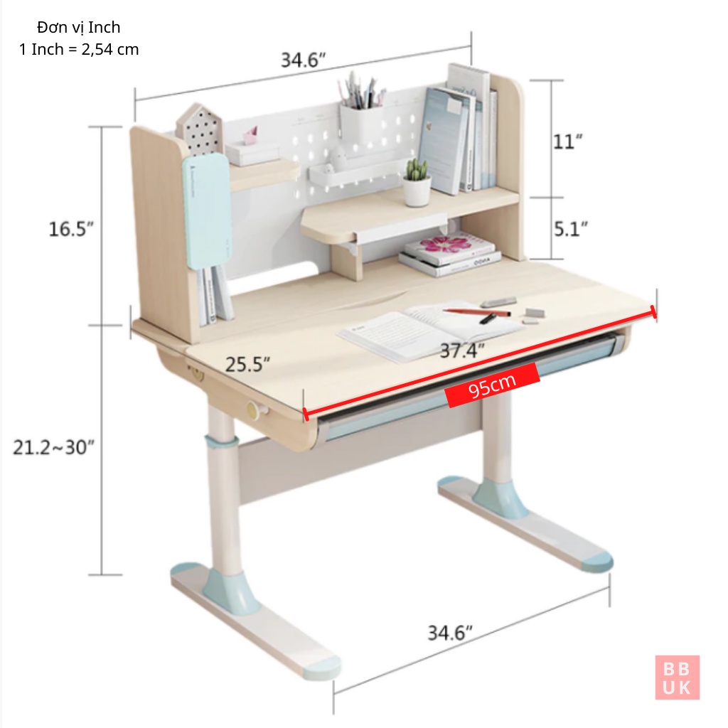 Bàn học thông minh Ergonomic R90-303