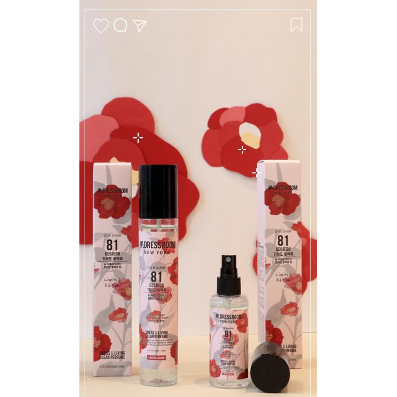 Nước hoa xịt thơm W.Dressroom có sẵn 70ml.