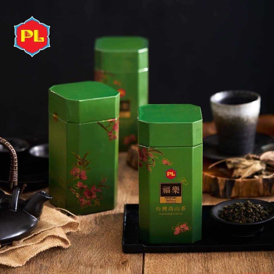 Hộp Trà ô long (oolong) 100g Kim Tuyên Phước Lạc - Hộp trà biếu cao cấp