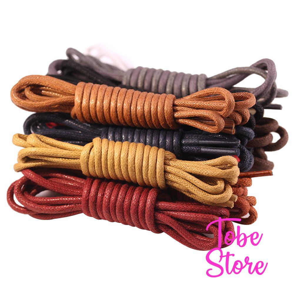 Dây giày nam nữ sáp tròn dùng cho giày da, giày tây, giày thời trang cao cấp có phủ sáp chống nước bền đẹp