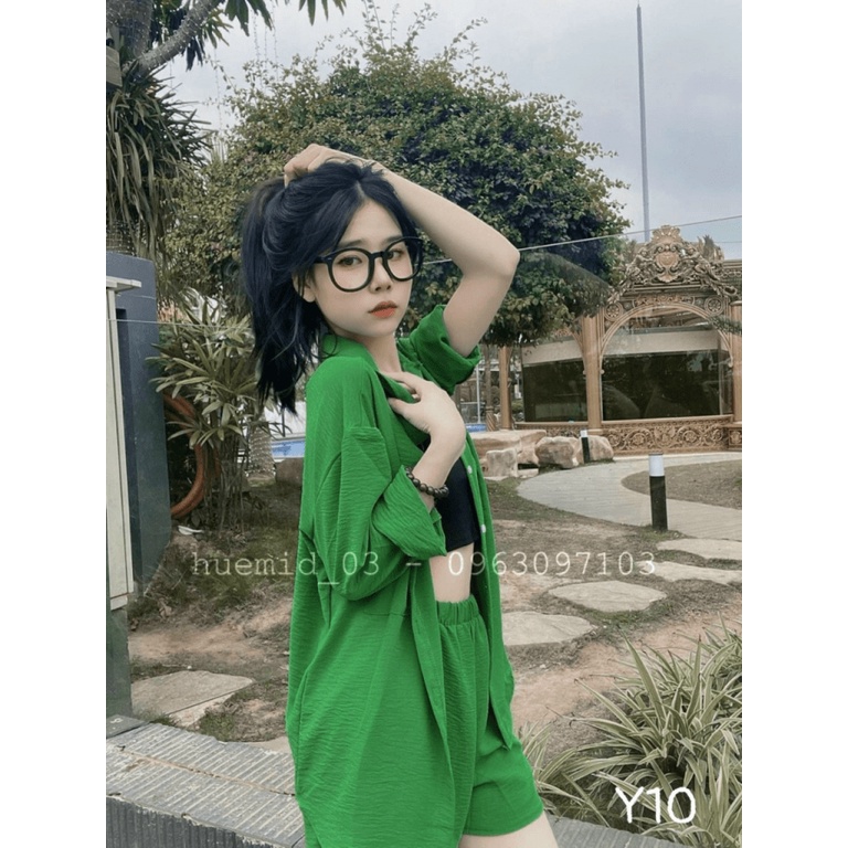 MẪU MỚI Sét Bộ Đũi 3 Món ĐI chơi ĐI Biển Sang Chảnh Siêu HOt