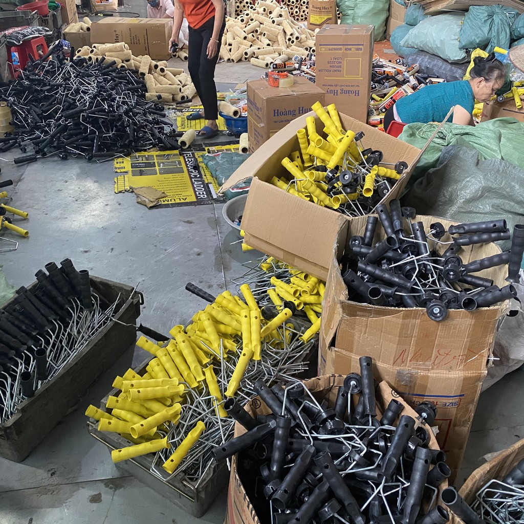 Con lăn sơn sợi vải 9,13, 20, 24 cm - Tiêu chuẩn Châu Âu