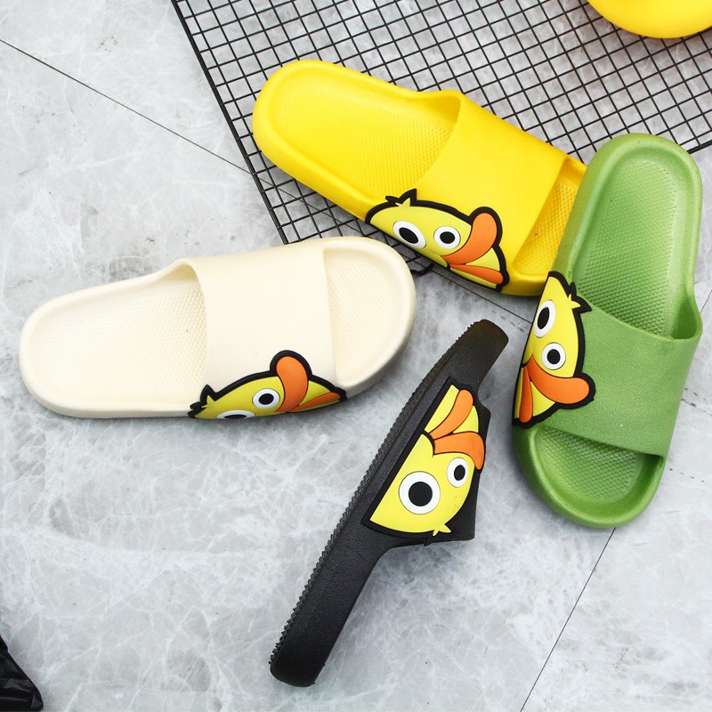 Dép Nữ Đi Mưa Hình Vịt Đế Bánh Mì Chống Trơn