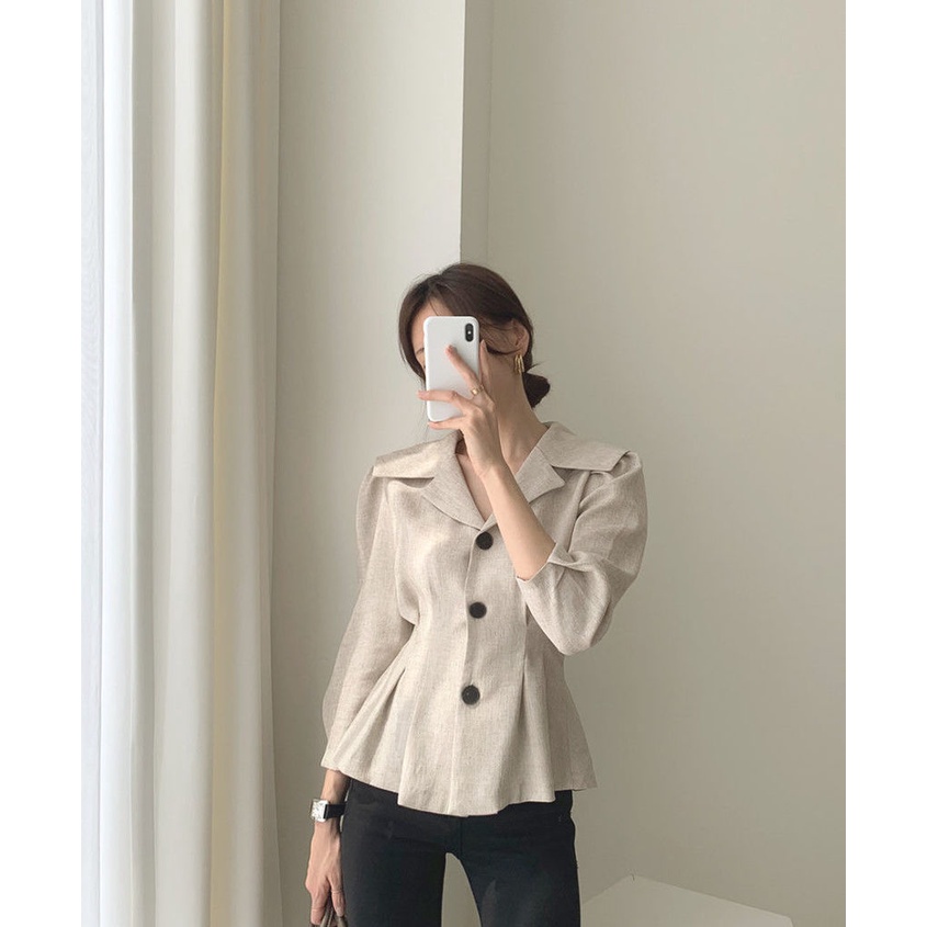 Áo Khoác Kiểu Hàn Quốc Chất Lượng Cao Thiết Kế Trang Nhã Cho Nữ
