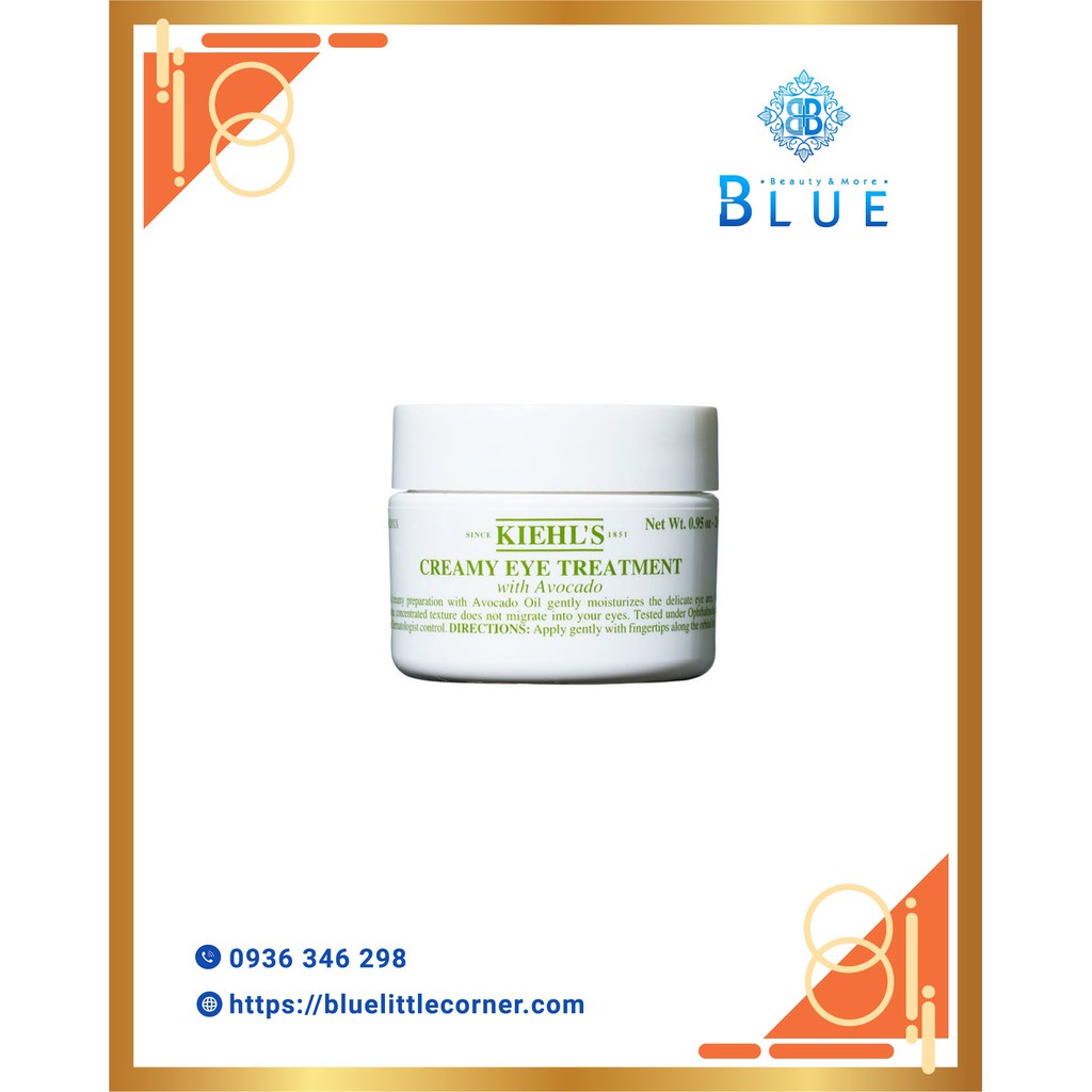 Kem mắt bơ Kiehl’s Creamy Eye Treatment With Avocado