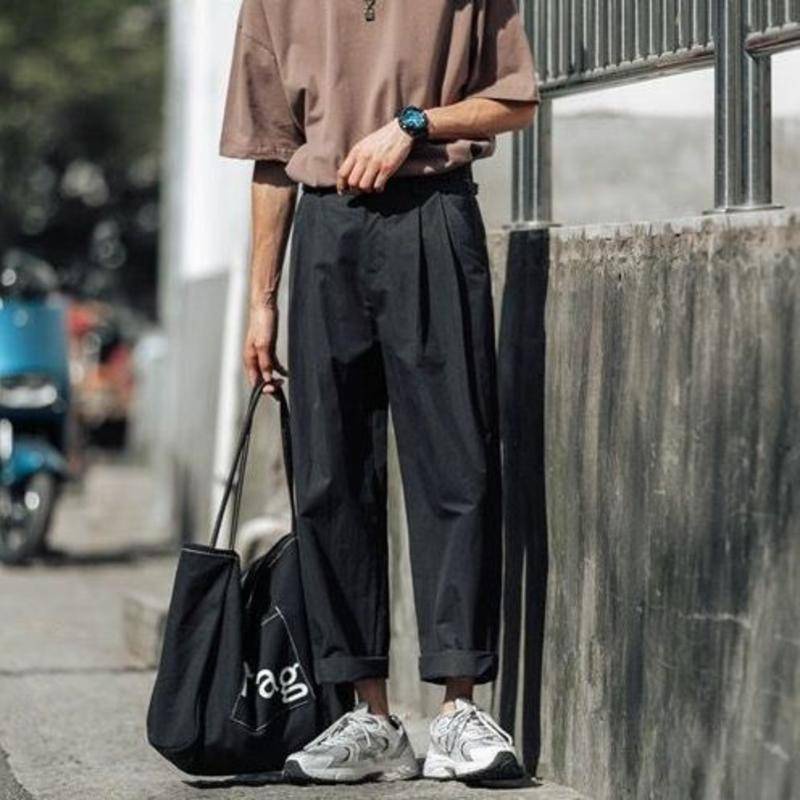 Quần dài ống rộng phong cách Hàn Quốc thời trang dành cho nam
