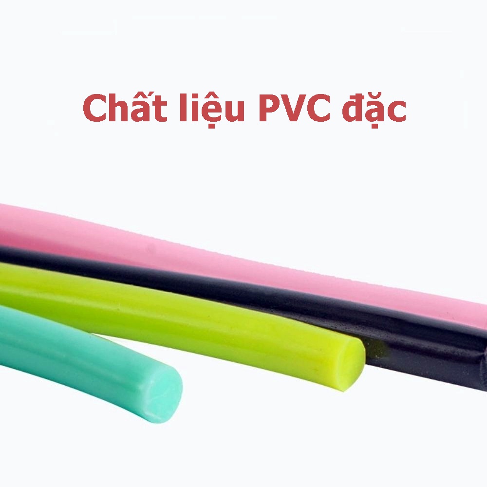 Dây Nhảy Đàn Hồi Chống Xoắn Chất Liệu PVC Đặc - Thu Ngắn Kéo Dài Dây Theo Ý Muốn (265cm)