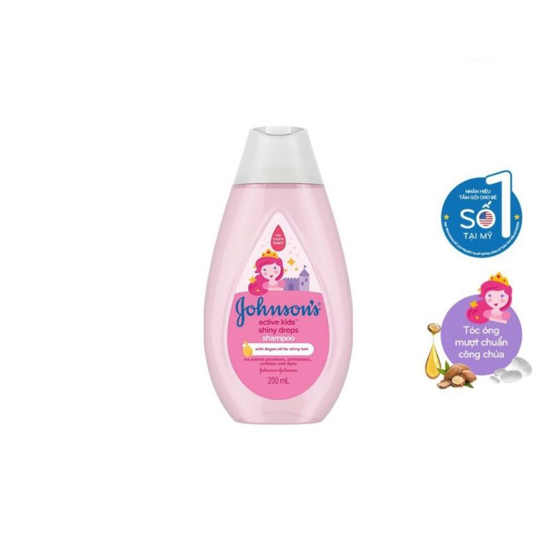 Dầu gội Johnson's baby óng mượt dành cho bé gái 200ml