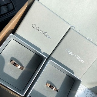 [SJ] Nhẫn Cặp Đôi Ck Bằng Thép Titan Trơn Không Phai Màu Làm Quà Tặng Valentines 316L