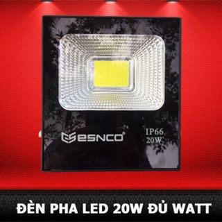 Đèn pha led 20W chiếu sáng công trình ngoài trời, bảng hiệu trang trí sân vườn chống nước IP66 chuẩn công suất