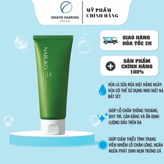 Sữa rửa mặt kiêm mặt nạ naruko tea tree purifying 120g