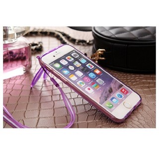 ỐP LƯNG TAI THỎ KÈM DÂY ĐEO IPHONE 6 PLUS