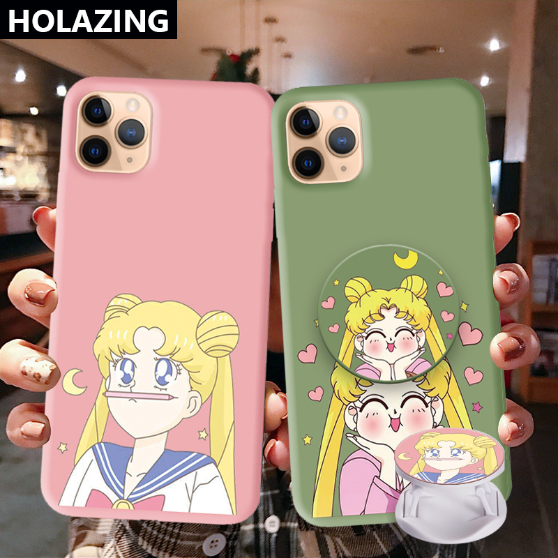 SAILOR MOON Giá Đỡ Điện Thoại Hình Thủy Thủ Mặt Trăng Đáng Yêu Cho Portabler Grip PopSocket Stand Ring Holder For VIVO Y11 Y19 Y17 Y30