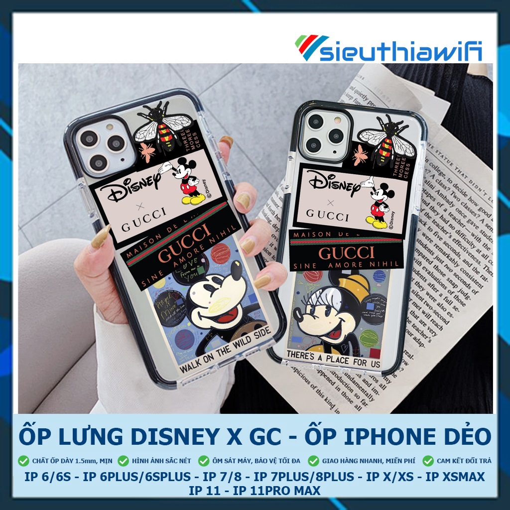 Ốp lưng iphone Disney x GC cạnh 5/5s/6/6s/6plus/6s plus/7/8/7plus/8plus/x/xs/xs max/11/11pro max - Awifi Case G4-8 | BigBuy360 - bigbuy360.vn