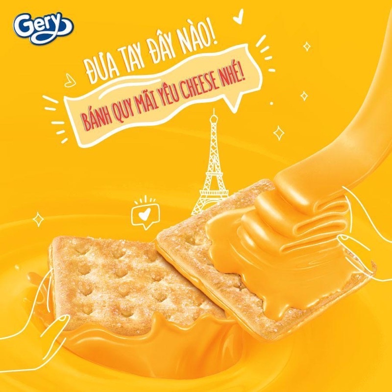 Bánh quy phô mai Gery cheese Crackers 100g