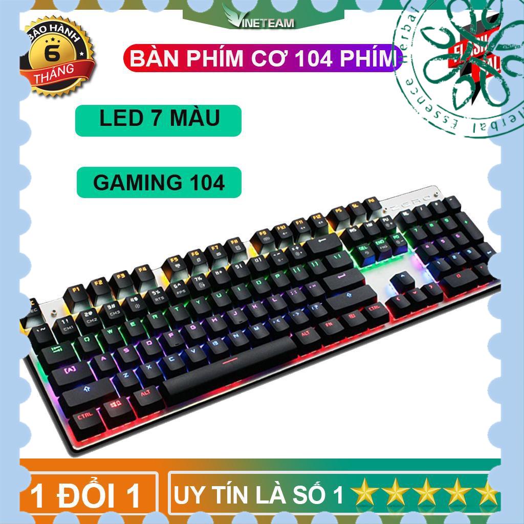 CHÍNH HÃNG Bàn phím cơ Metoo Zero Fullsize 104 phím nhiều chế độ -DC2311