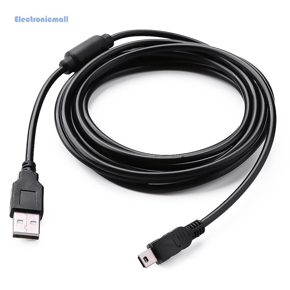 Cáp Sạc Usb Điện Tửmall01 3m / 9.8ft Có Vòng Nam Châm Cho Sony Playstation Ps3