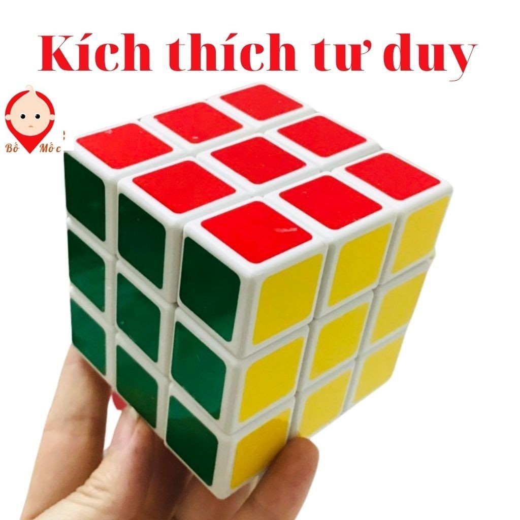 Khối Rubik Sắc Màu 3x3 - Rubik Vuông Nâng Cao Khả Năng Tư Duy Cho Bé - Shop Bố Mốc