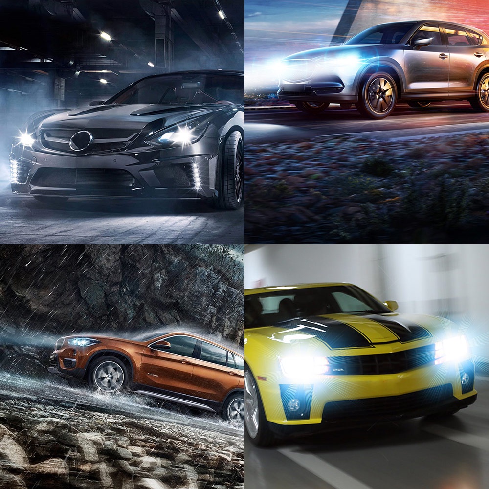 Đèn Pha LED H4 12V 12V Cho Xe Máy SUV ATV 4X4 80W 6000K