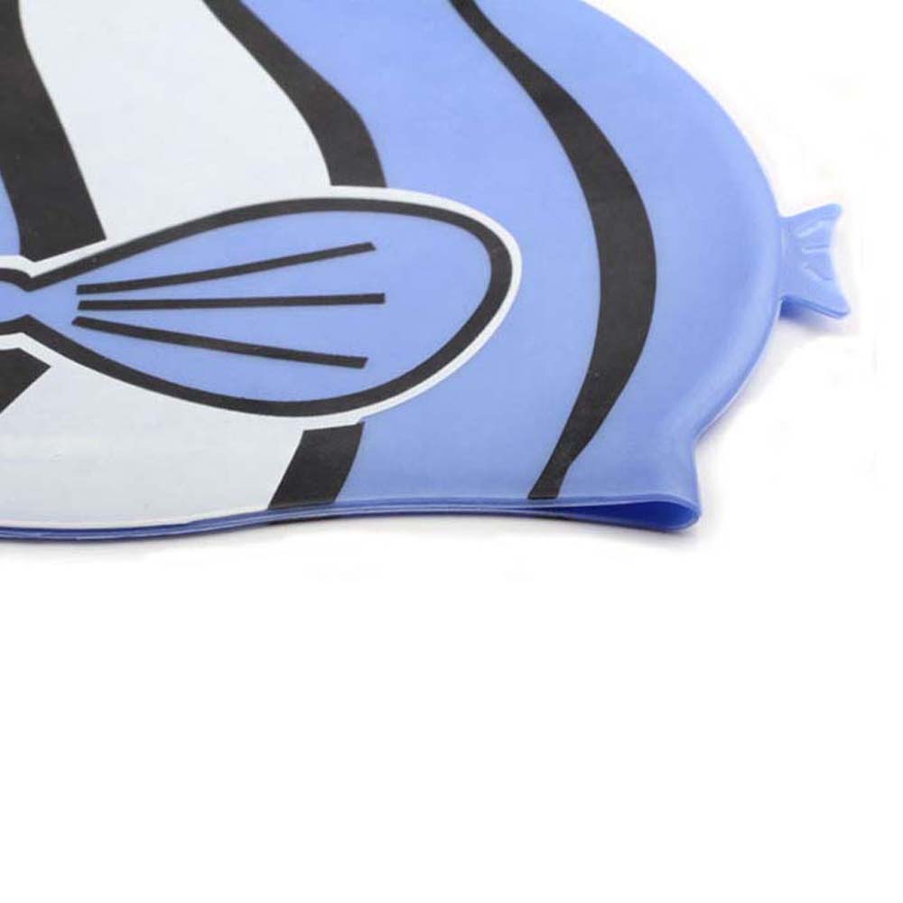 Mũ Bơi Silicon Co Giãn Họa Tiết Hoạt Hình Cho Bé