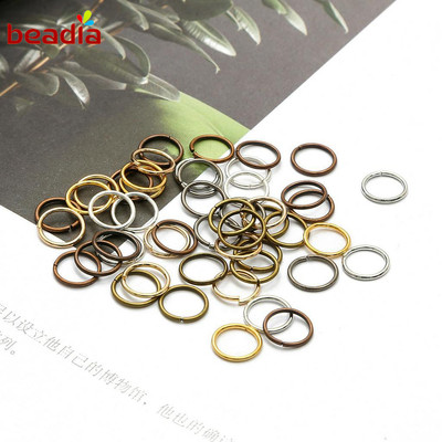Beadia Bộ 50-200 Vòng Nối Khuyên Tai Mạ Vàng / Bạc Tuỳ Chọn 10-20mm